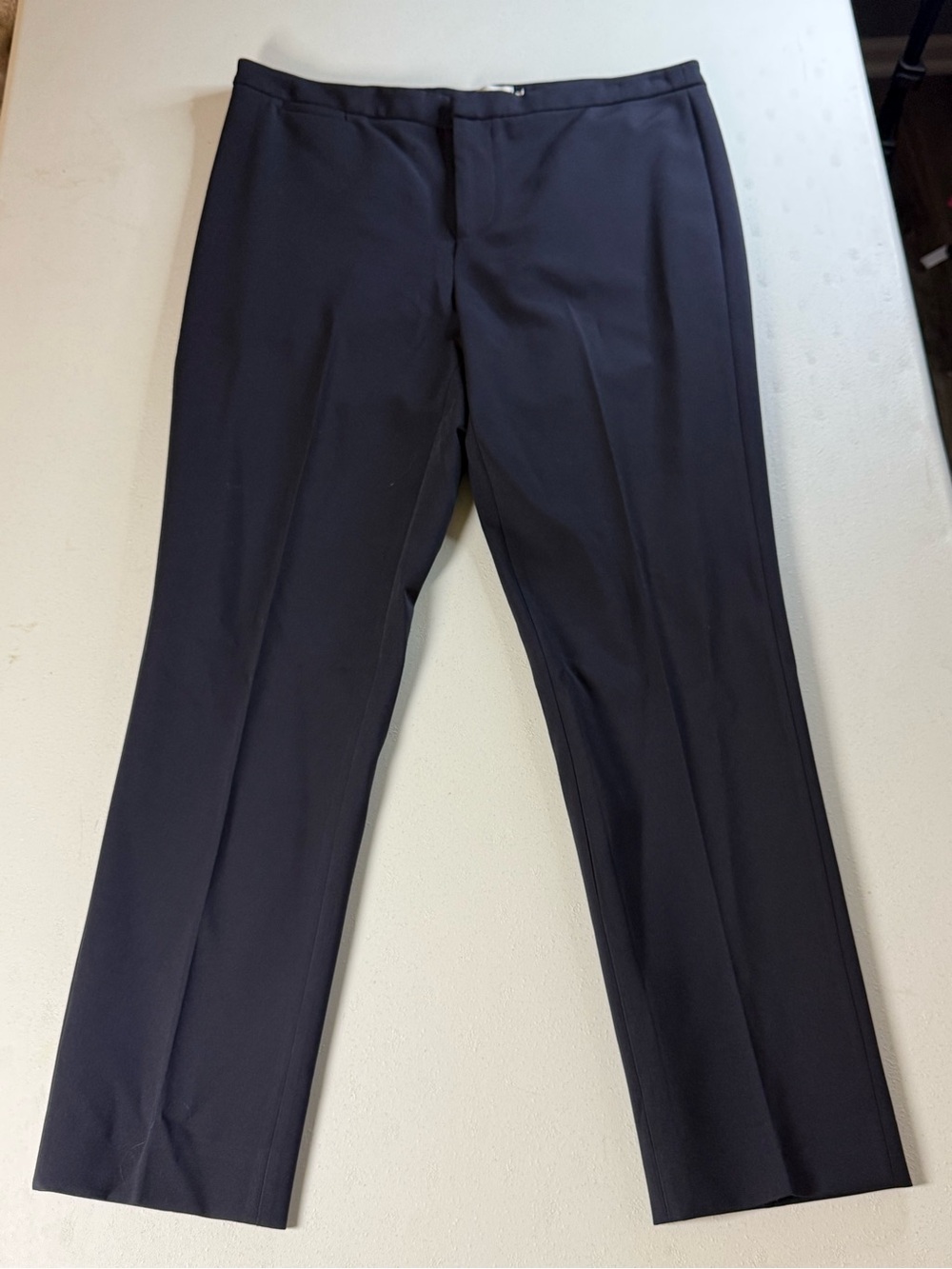 R Label Black Stretch Slim Straight Dress Pants Women’s Medium Pull On